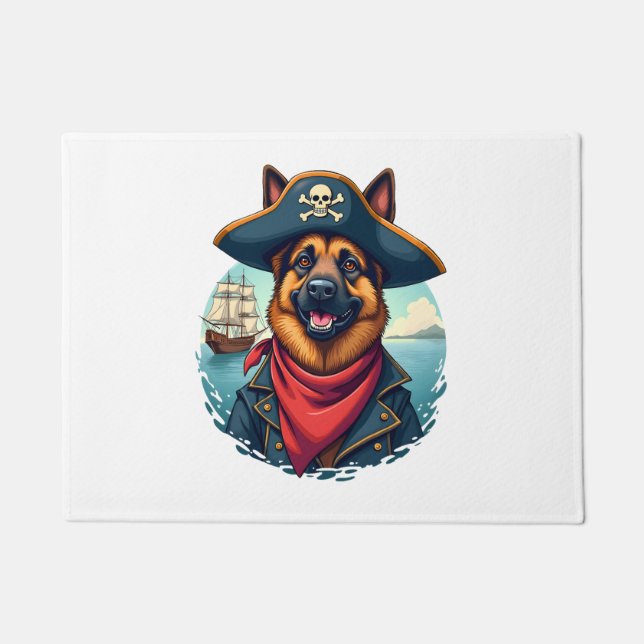 Felpudo Copia Pirata de Perro Pastor Alemán (Anverso)
