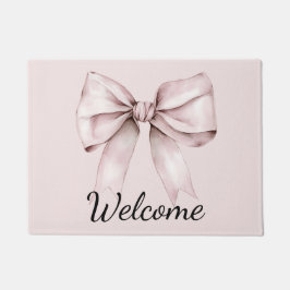 Felpudo Coqueta estética arco rosa Personalizado