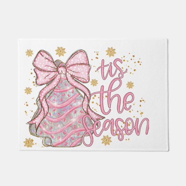 Felpudo Coquette Christmas Tree Cake esta temporada (Anverso)