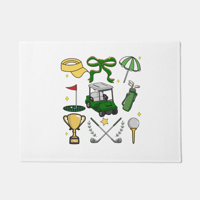 Felpudo Coquette de Golf Preppy (Anverso)