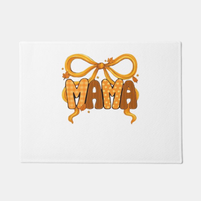 Felpudo Coquette Mama de Otoño - Estética de otoño acogedo (Anverso)