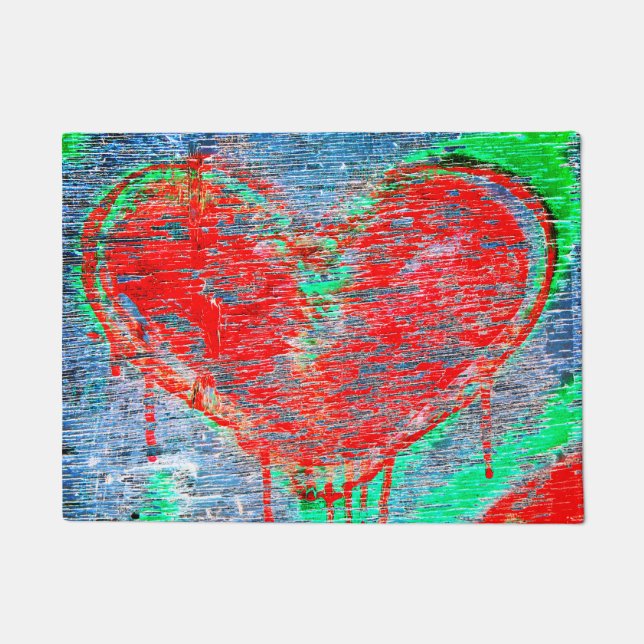 Felpudo Corazón angustiado (Anverso)