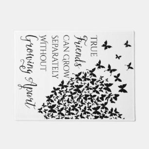 Felpudo Corazón de la Amistad con las Mariposas