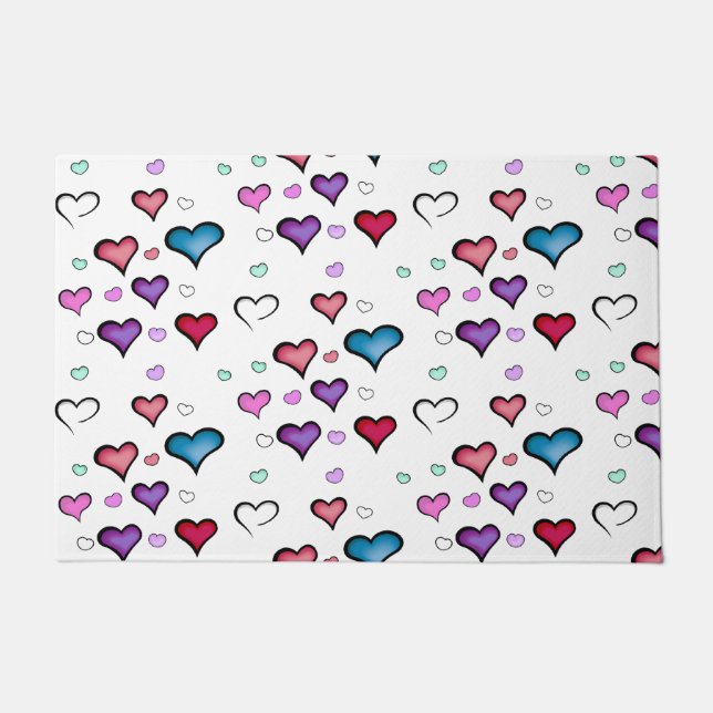 Felpudo corazón el día de San Valentín (Anverso)