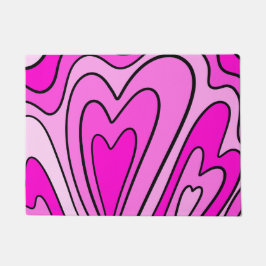 Felpudo Corazón rosa