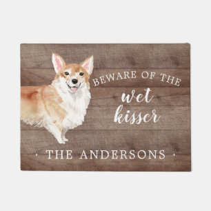 Felpudo Corgi Dog Personalizado Door Mat