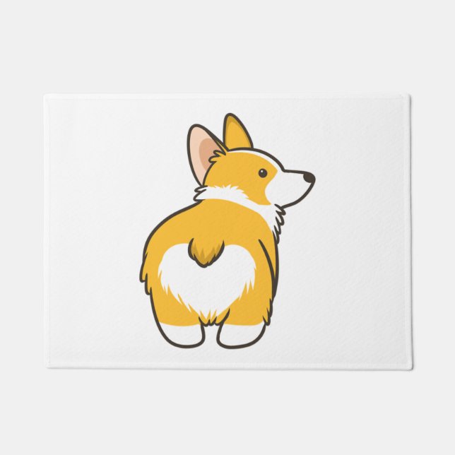 Felpudo Corgi Heart Butt (Anverso)