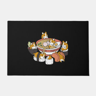 Felpudo Corgi Ramen Sushi