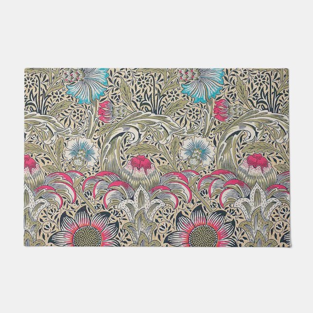 Felpudo Corncockle, William Morris (Anverso)