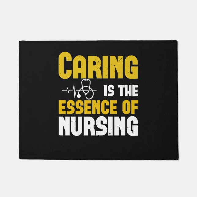 Felpudo Corona Nurses - Cuidar Es La Esencia (Anverso)