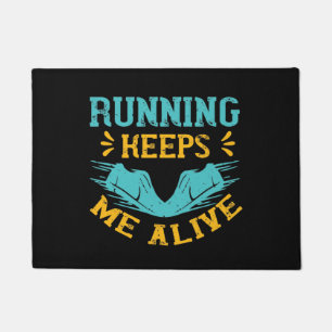 Felpudo Correr - Correr me mantiene vivo