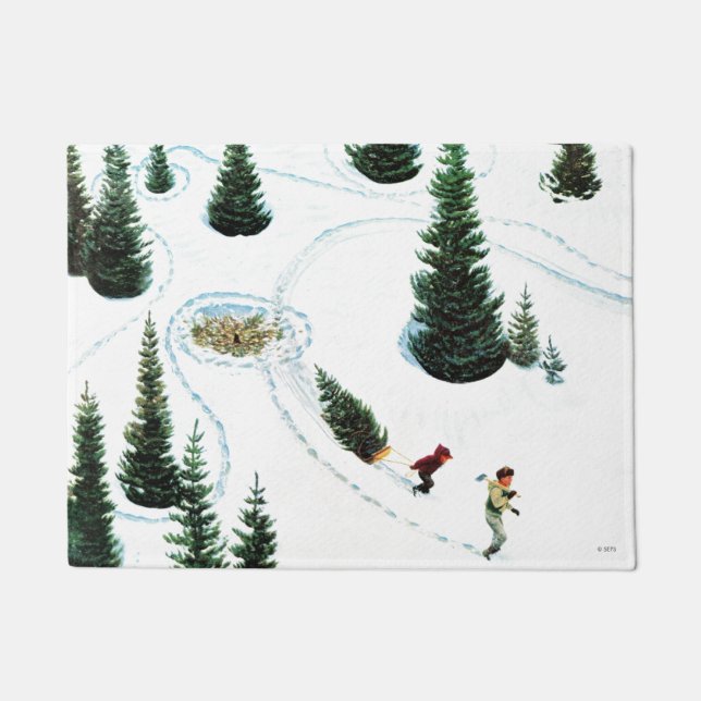 Felpudo Cortar el árbol (Anverso)