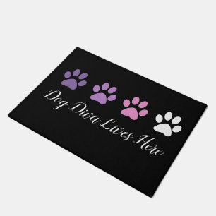 Felpudo Cosa De Moda Diva De Perro Gracioso Bienvenida Mat