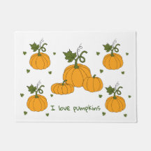 Cosecha romántica de calabaza de naranja cutáneo