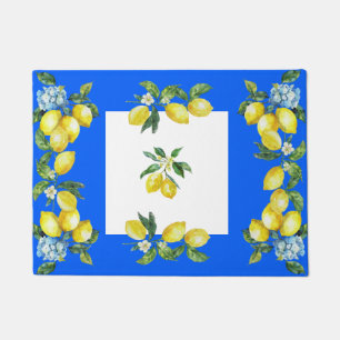 Felpudo Costa de Amalfi Lemons Ocean Blue