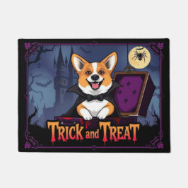 Felpudo Count Corgi Trick and Treat