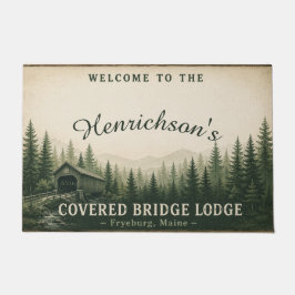 Felpudo Covered Bridge Lodge Fryeburg Maine Personalizado