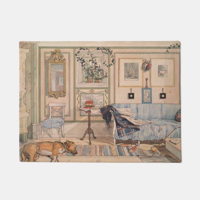 Felpudo Cozy Corner (por Carl Larsson) (Anverso)