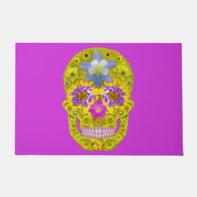 Felpudo Cráneo 3 de la flor (Anverso)