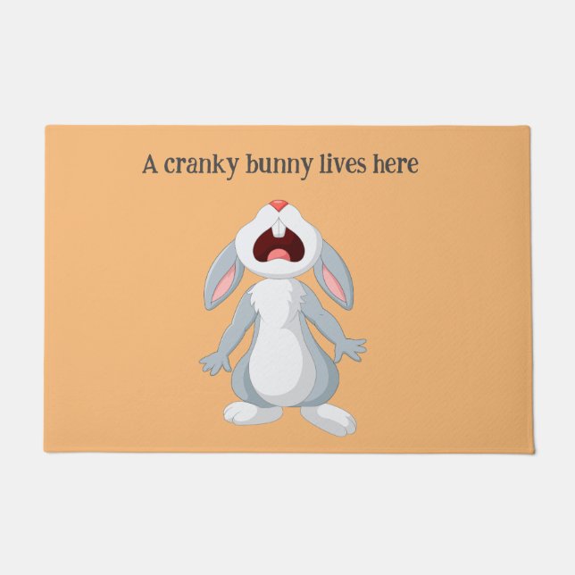 Felpudo Cranky Rabbit Doormat (Anverso)