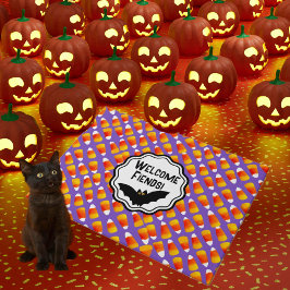 Felpudo Crazy Candy Corn Black Bat