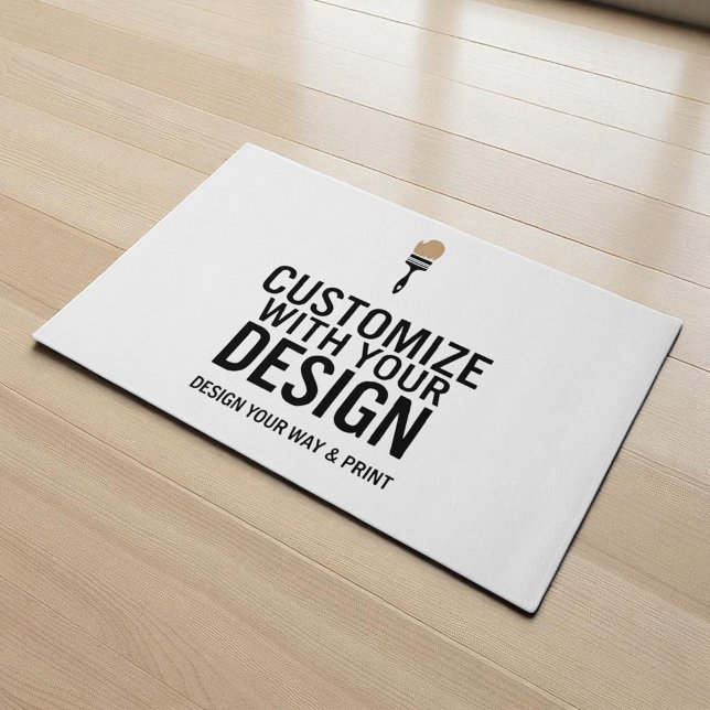 Felpudo Create Your Own Company Branded Custom Minimalist  (Subido por el creador)