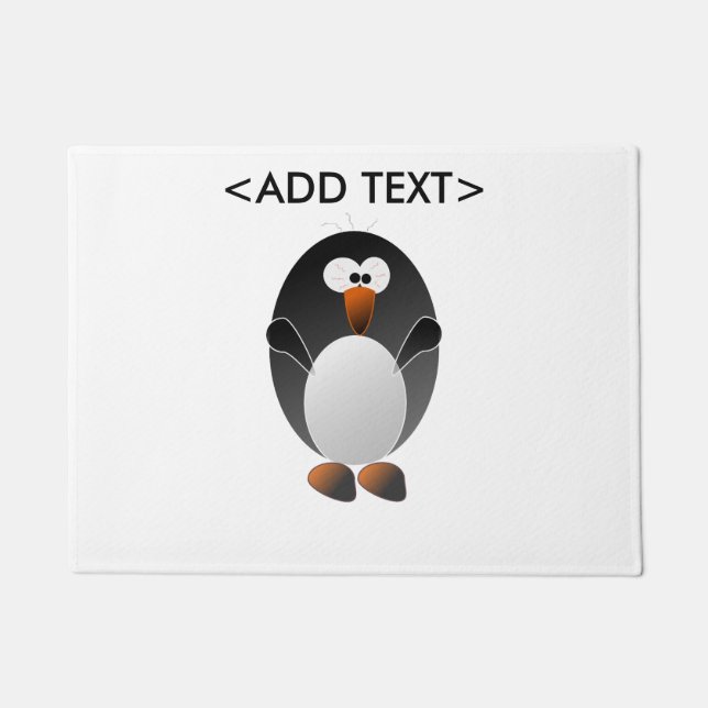 Felpudo Cree un pingüino de Linux (Anverso)