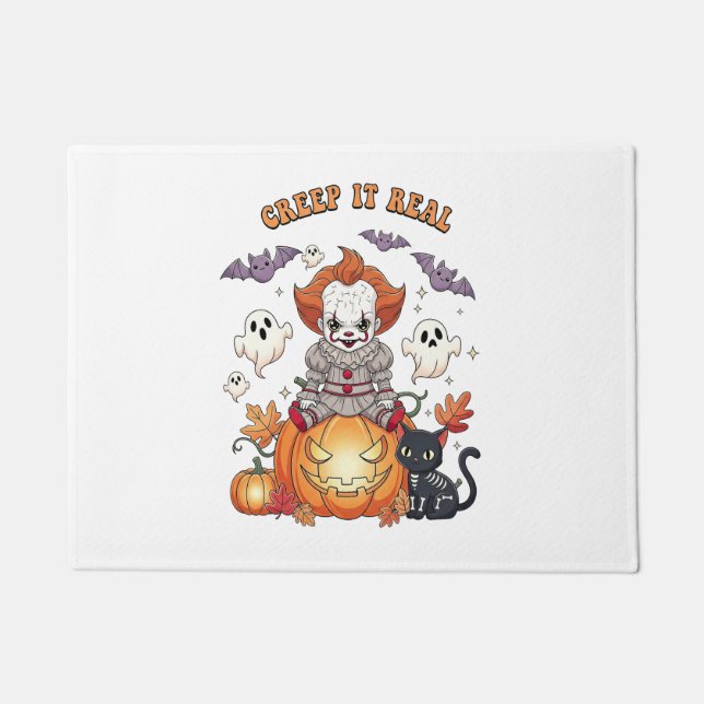Felpudo Creep It Real Halloween Clown (Anverso)