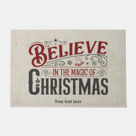 Felpudo Creer en la magia del doormat de Navidad