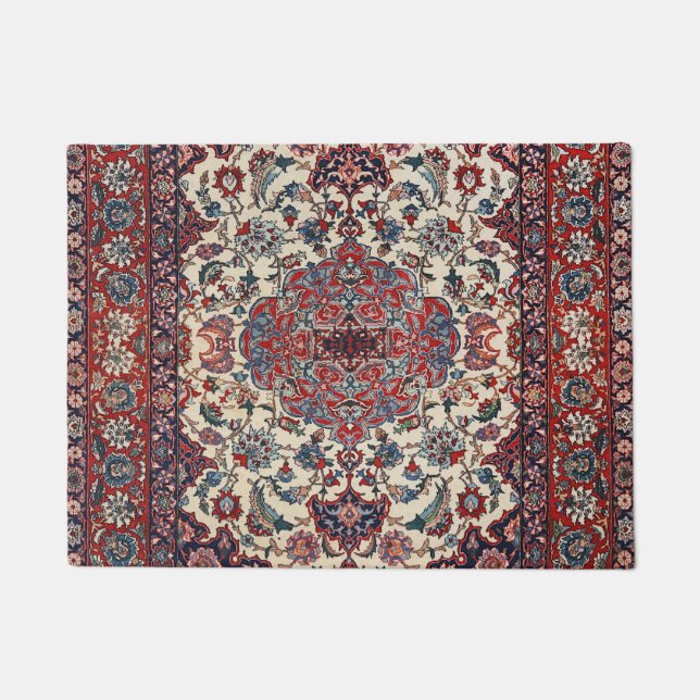 Felpudo Crema azul persa  (Anverso)