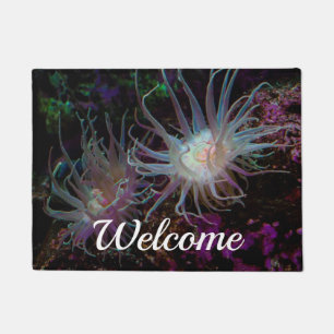 Felpudo Crimson Anemone Welcome Doormat