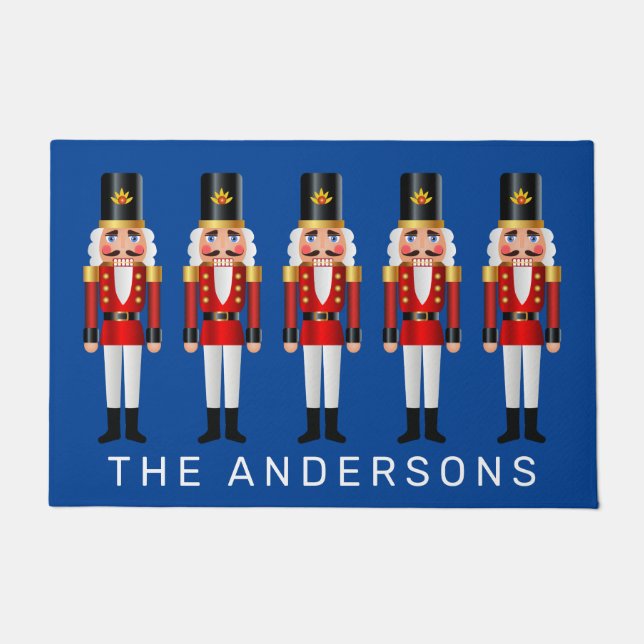 Felpudo Cristales de nueces rojas y blancas  (Anverso)