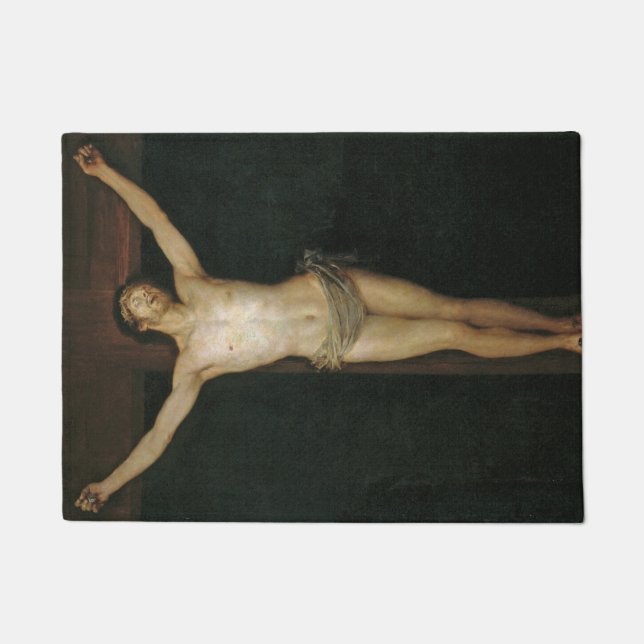 Felpudo Cristo crucificado (Jesús en la cruz) (de Goya) (Anverso)
