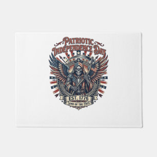 Felpudo Cromado Patriótico Segador Patriota Oscuro Esquele