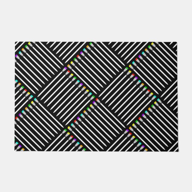 Felpudo Crosshatch de pincel (Anverso)