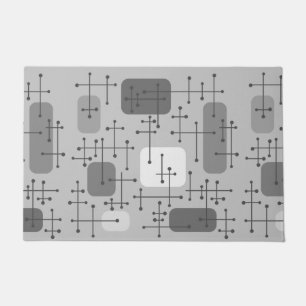 Felpudo Cruces de arte de la era Eames de los años 1950