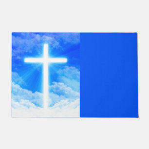 Felpudo Cruz de la Luz Jesucristo Personalizable Cristiano
