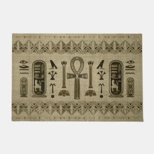 Felpudo Cruz egipcia - ornamento de Ankh