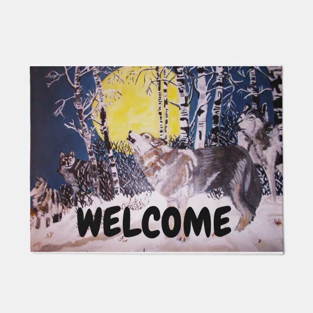 Felpudo CRY OF THE WOLF doormat (Anverso)
