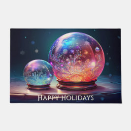 Felpudo Crystal Snowballs Holiday Doormat