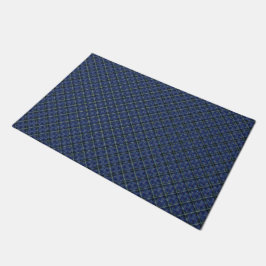Felpudo Cuadrado azul con puntos pixelados