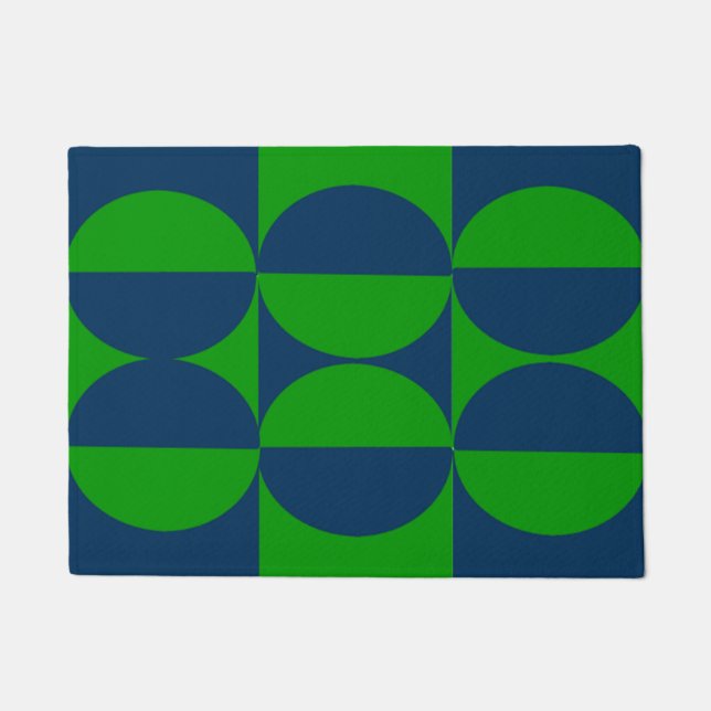 Felpudo Cuadrados y círculos de Bauhaus (Anverso)