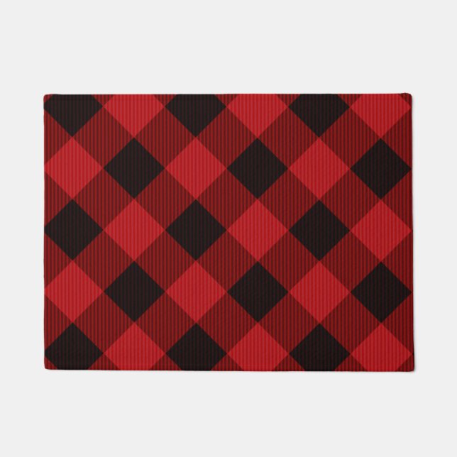 Felpudo Cuadro rojo (Anverso)