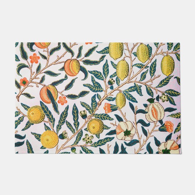Felpudo Cuatro frutas, William Morris (Anverso)
