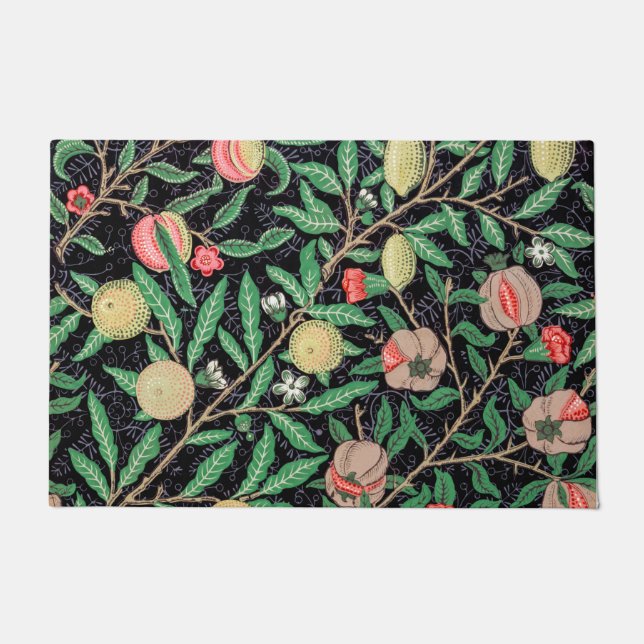 Felpudo Cuatro frutas, William Morris (Anverso)