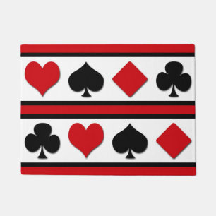 Felpudo Cuatro trajes de cartas