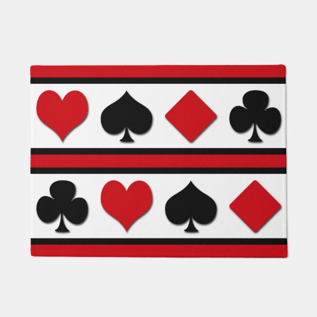 Felpudo Cuatro trajes de cartas (Anverso)