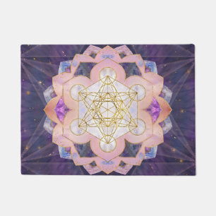 Felpudo Cubo de Metatron en Gemstone lotus