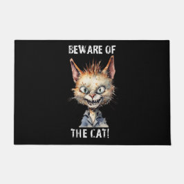 Felpudo Cuidado Con El Gato Doormat
