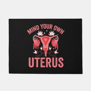 Felpudo Cuidado con tu propio regalo retro vintage de abor